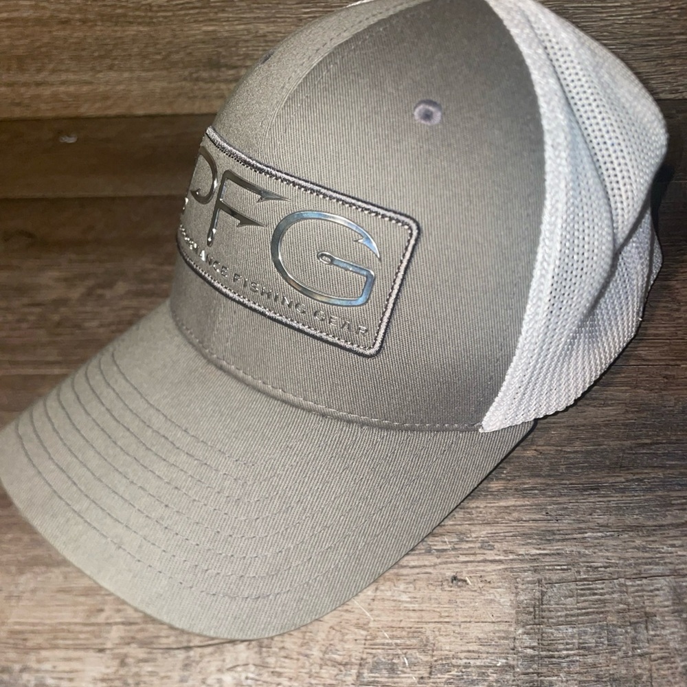 Columbia Sportswear PFG Chrome Logo Cap Adult  S/M Small/Medium Flex Fit Hat - Picture 6 of 8